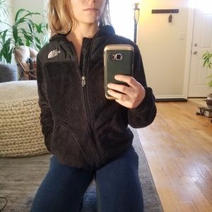 North Face black hoodie.